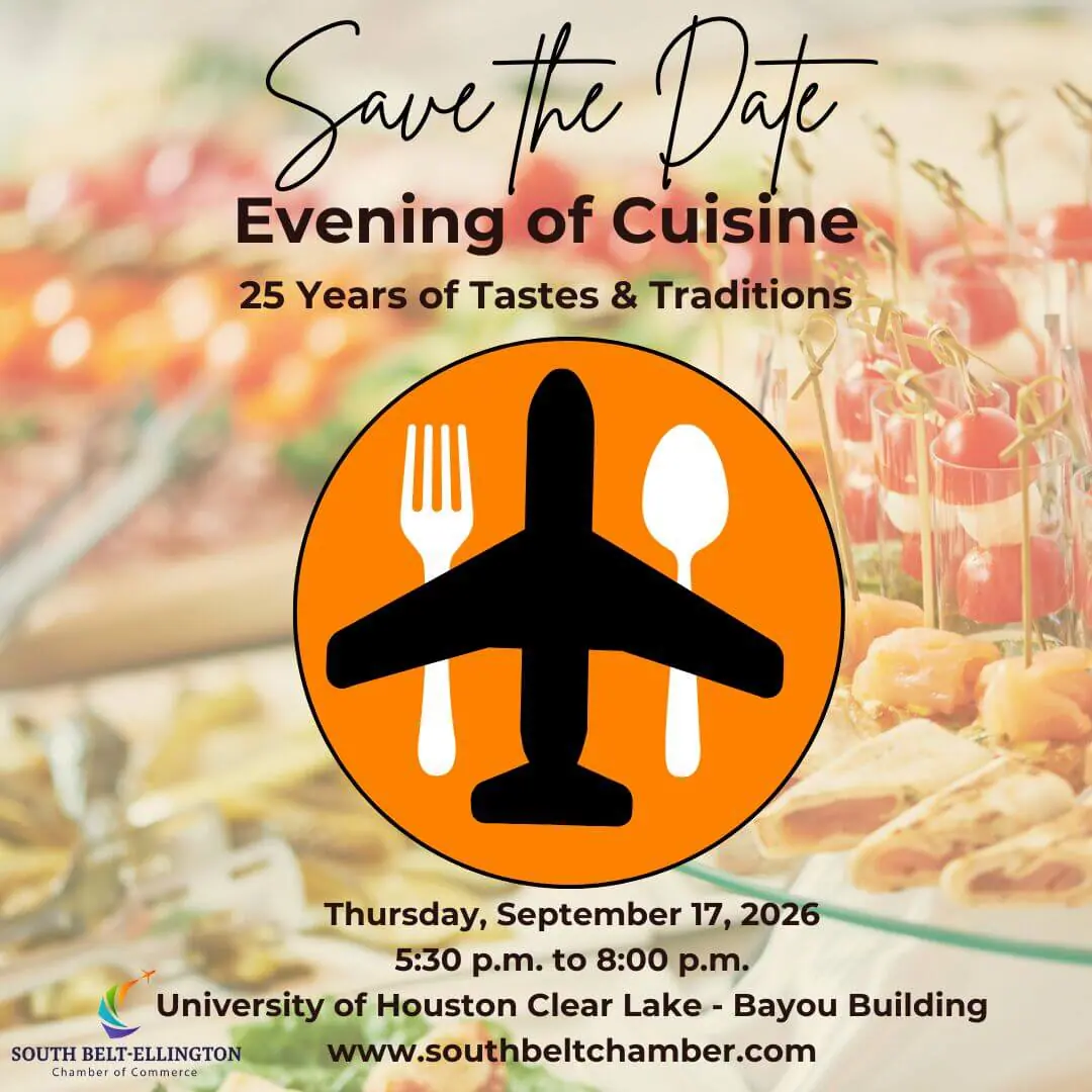 South Belt-Ellington Chamber of Commerce Evening of Cuisine save the date 2026